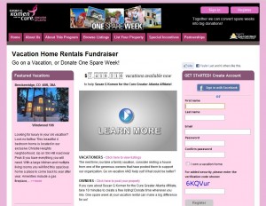 Susan G. Komen for the Cure | Vacation Home Fundraiser