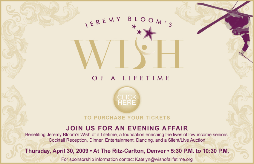 Jeremy Bloom’s Wish of a Lifetime ~ Evening Affair